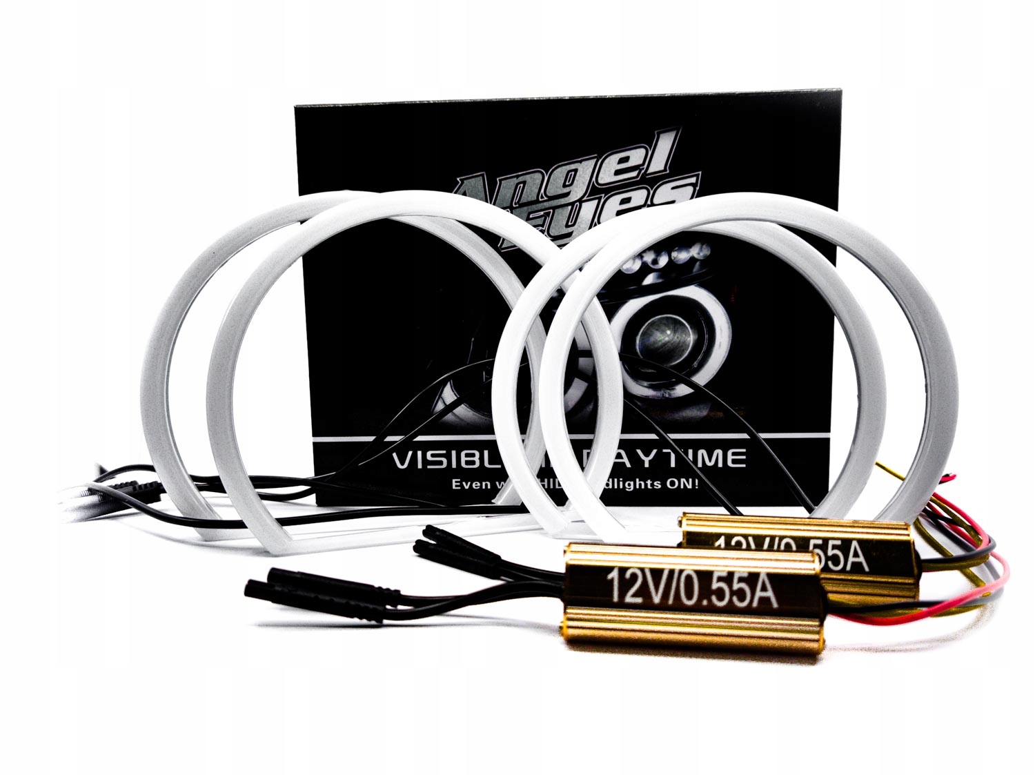 2w1 Ringi LED BMW X5 E53 1999 2004 Zolto Biale Producer SHR Germany