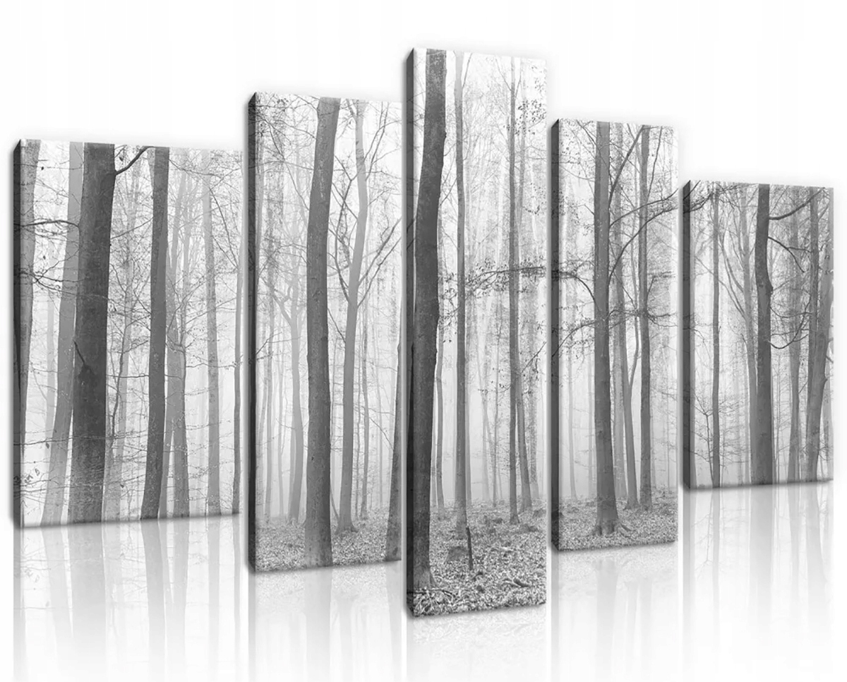 Obraz Na Plátne Canvas 170x100 Les Jeseň Šedá