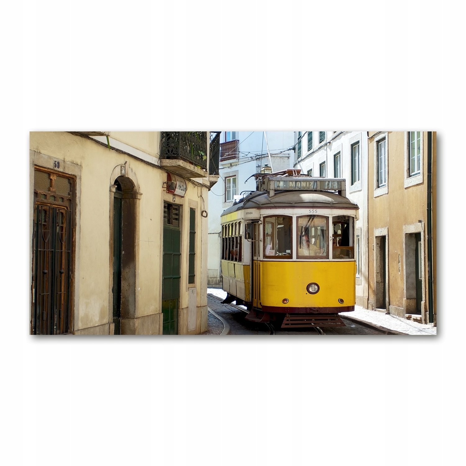 

Foto obraz szkło akryl Tramwaj z Lizbony 120X60 cm