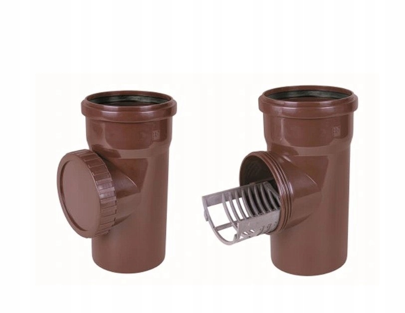 Czyszczak Rewizja rynny z sitkiem 110 brąz