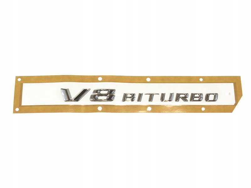 Emblém označenie V8 Biturbo Mercedes C190 W205 W212 W217 W218 W222