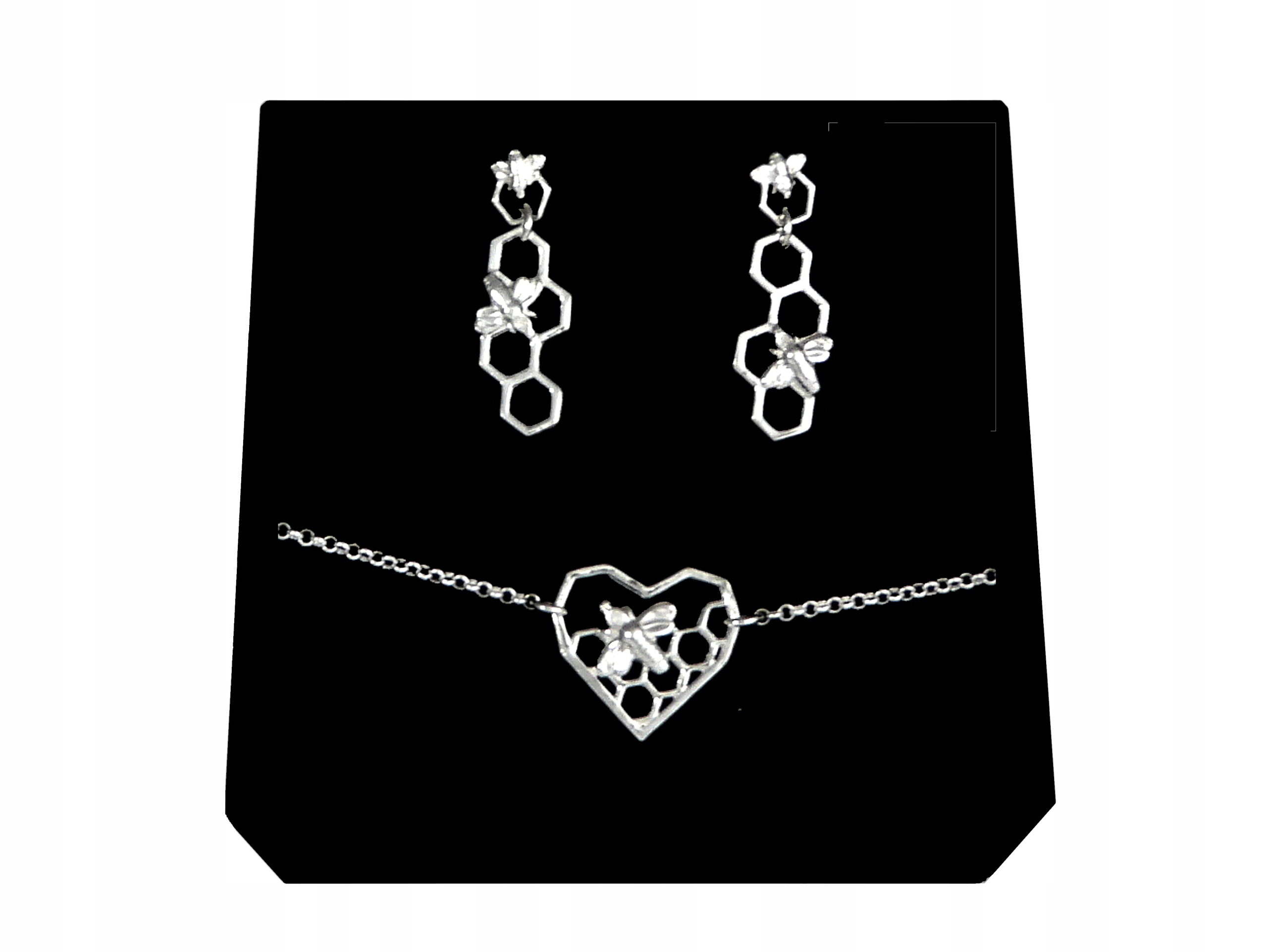 

Komplet Pszczoła Plaster Miodu Pszczółka srebro925