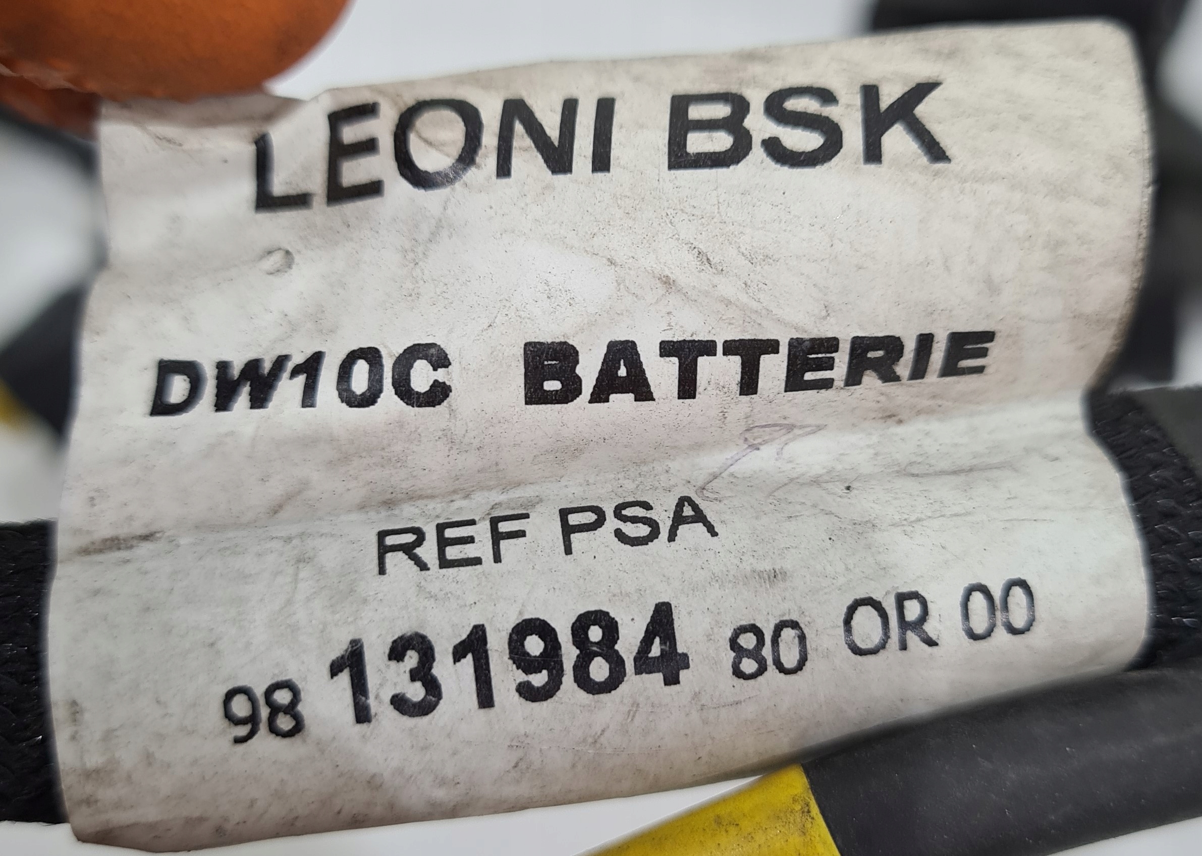 wiring bundle PEUGEOT CITROEN 2.0 HDI RH02 9813198480 DW10C