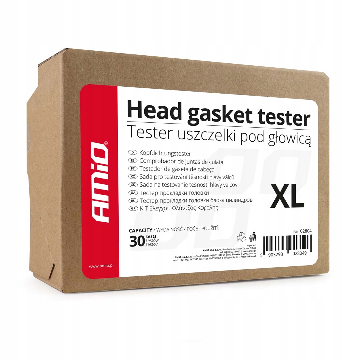 Tester uszczelki pod głowicą XL 60 ml AMIO-02804. Marka Amio