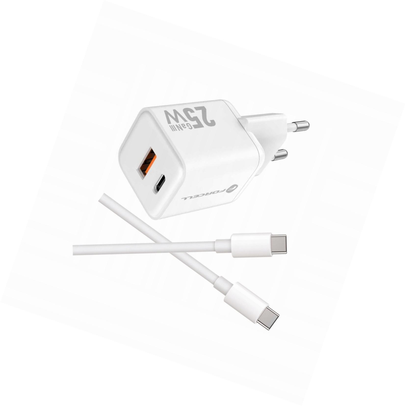 Szybka ładowarka Gan 25W 2 porty z kablem Usb-c do Samsung A52 5G