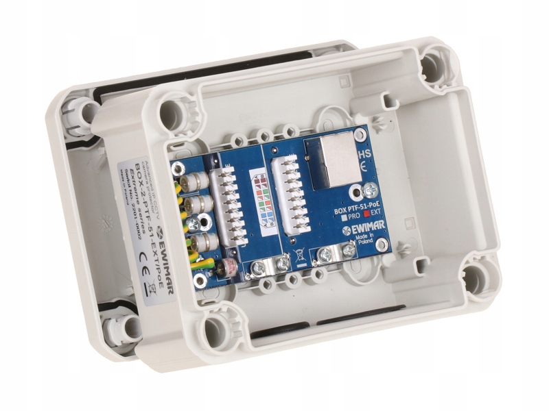 Omezovač přepětí BOX-2-PTF-51-EXT/PoE Ewimar