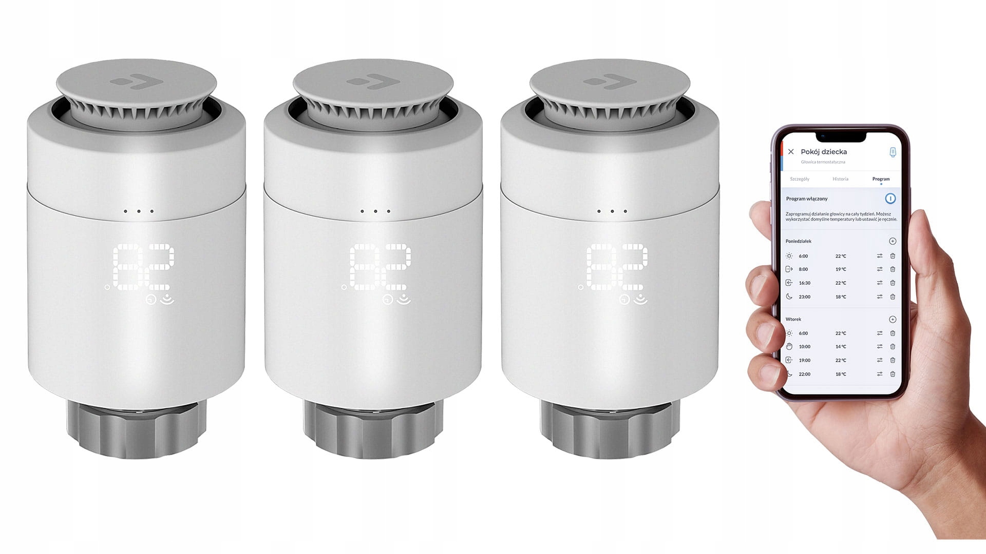 3x Termostatická hlavica Ferguson