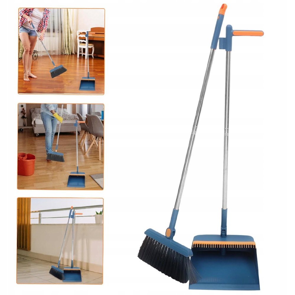 Levně Smeták Smetáček na tyči s Lopatkou Sada na zametání úklidu Leniuch
