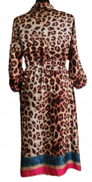 ELEGANCKI SZLAFROK NA GUZIKI Z PASKIEM - PODOMKA Marka Donna