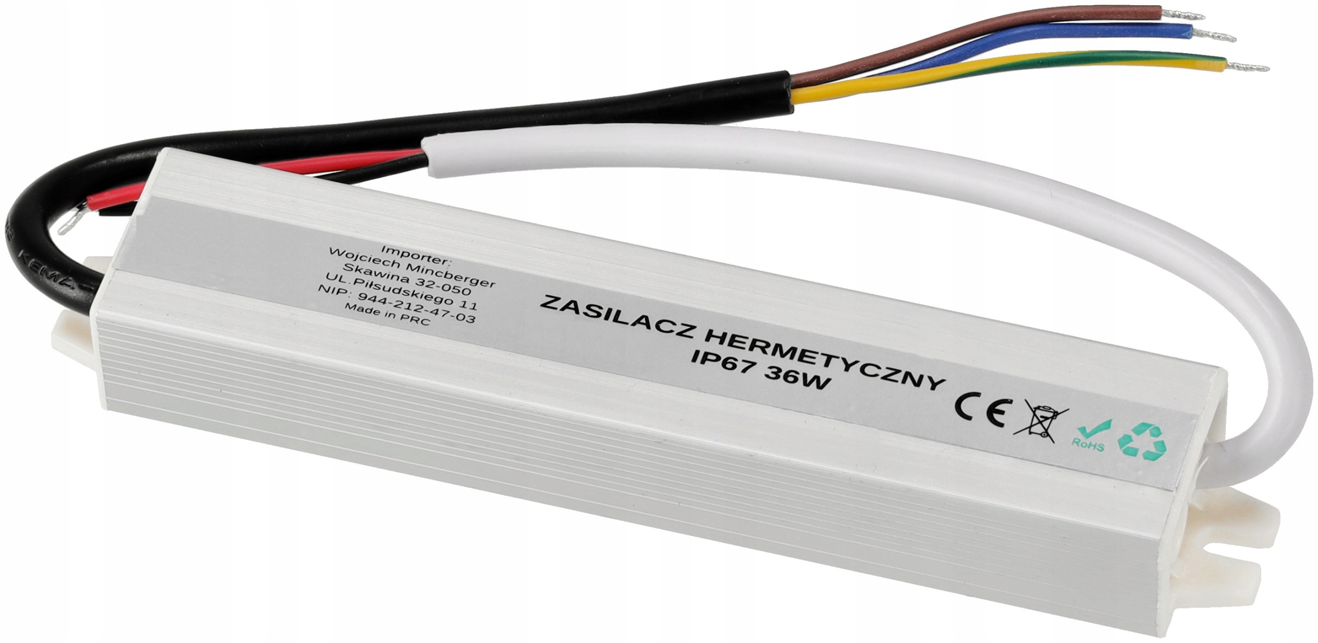 

Zasilacz Led wodoodporny 2,5A 36W 12V IP67
