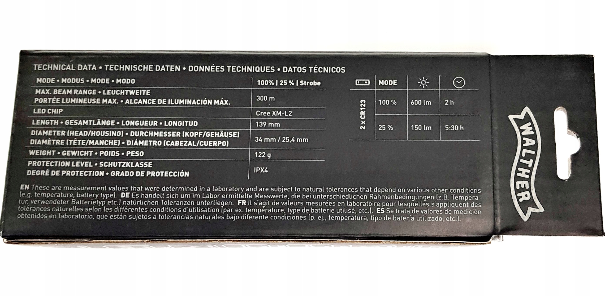 Latarka Walther Tactical XT2 Kod producenta 3.7034