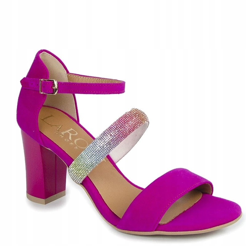 Laroni 3364 Sandály Sloupek Kůže Semiš Fuchsiová 37