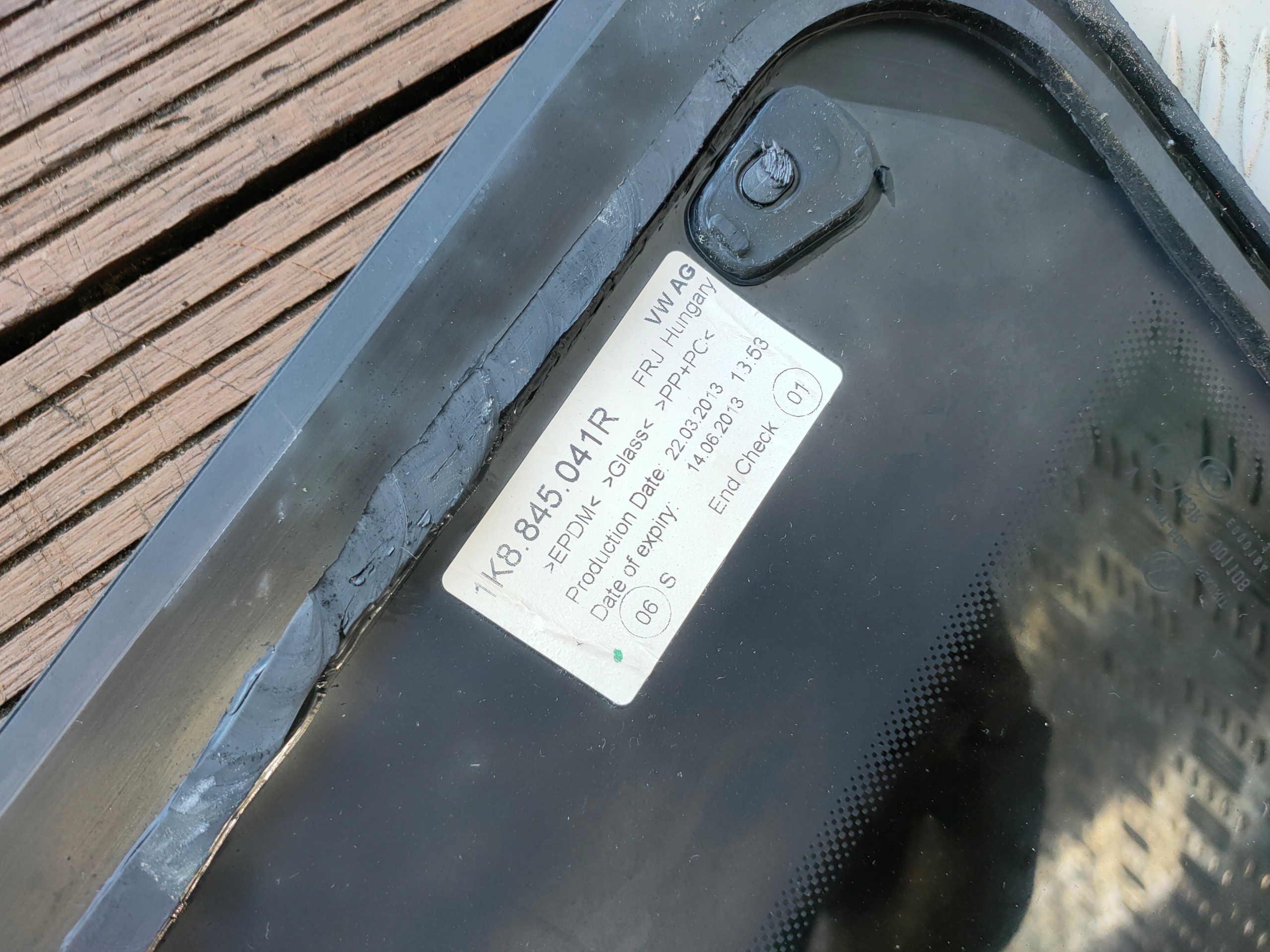 VW SCIROCCO III 08-17 window bodywork left 1K8845042AJ OE
