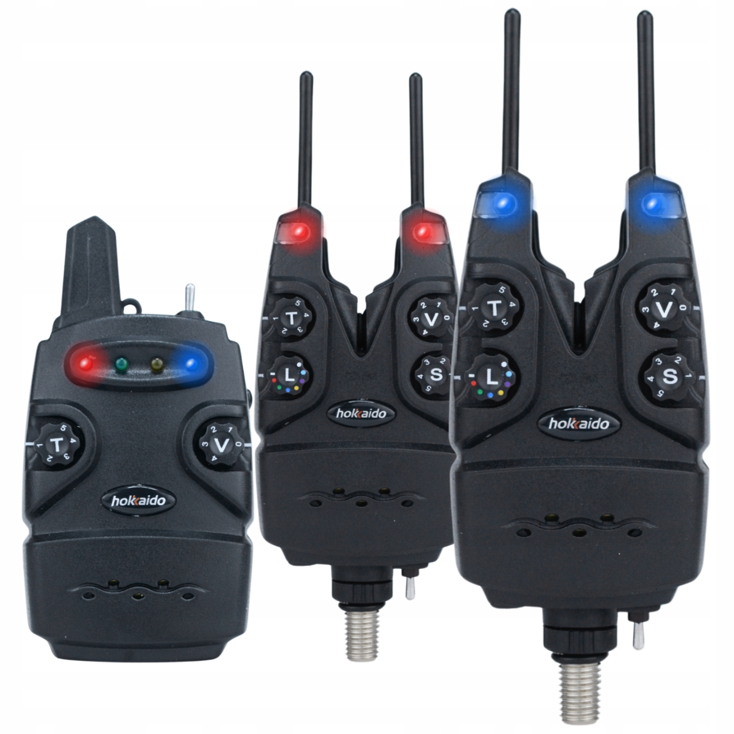 SADA RYBÁŘSKÝCH SIGNALIZÁTORŮ HOKKAIDO S ÚSTŘEDNOU 2+1 BUS BAR + PRUT RGB Kód výrobce W12060