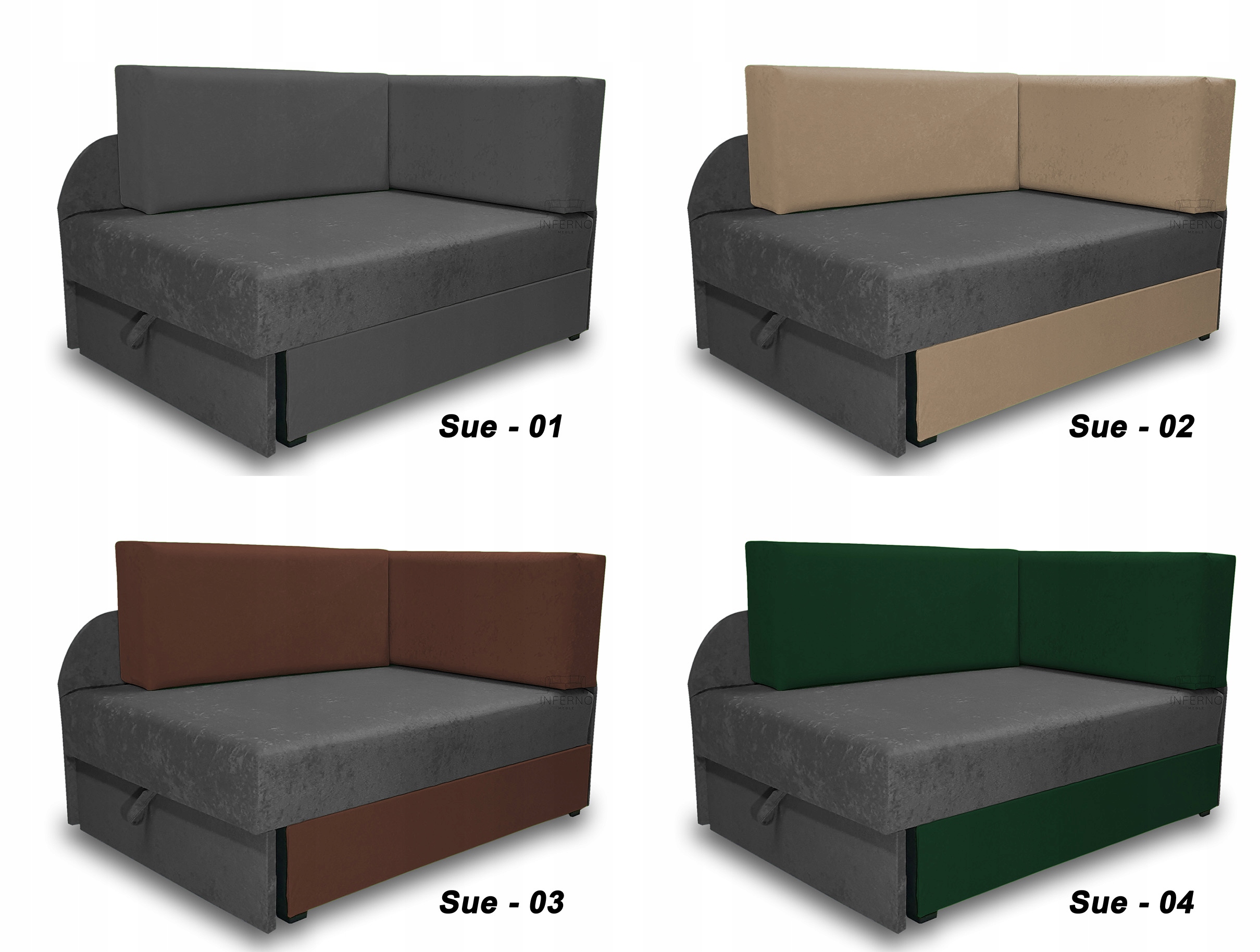 Praktyczne łóżko dziecięce z możliwością rozkładania na 2 długości! KUBUŚ Kolor obicia odcienie czerwieni