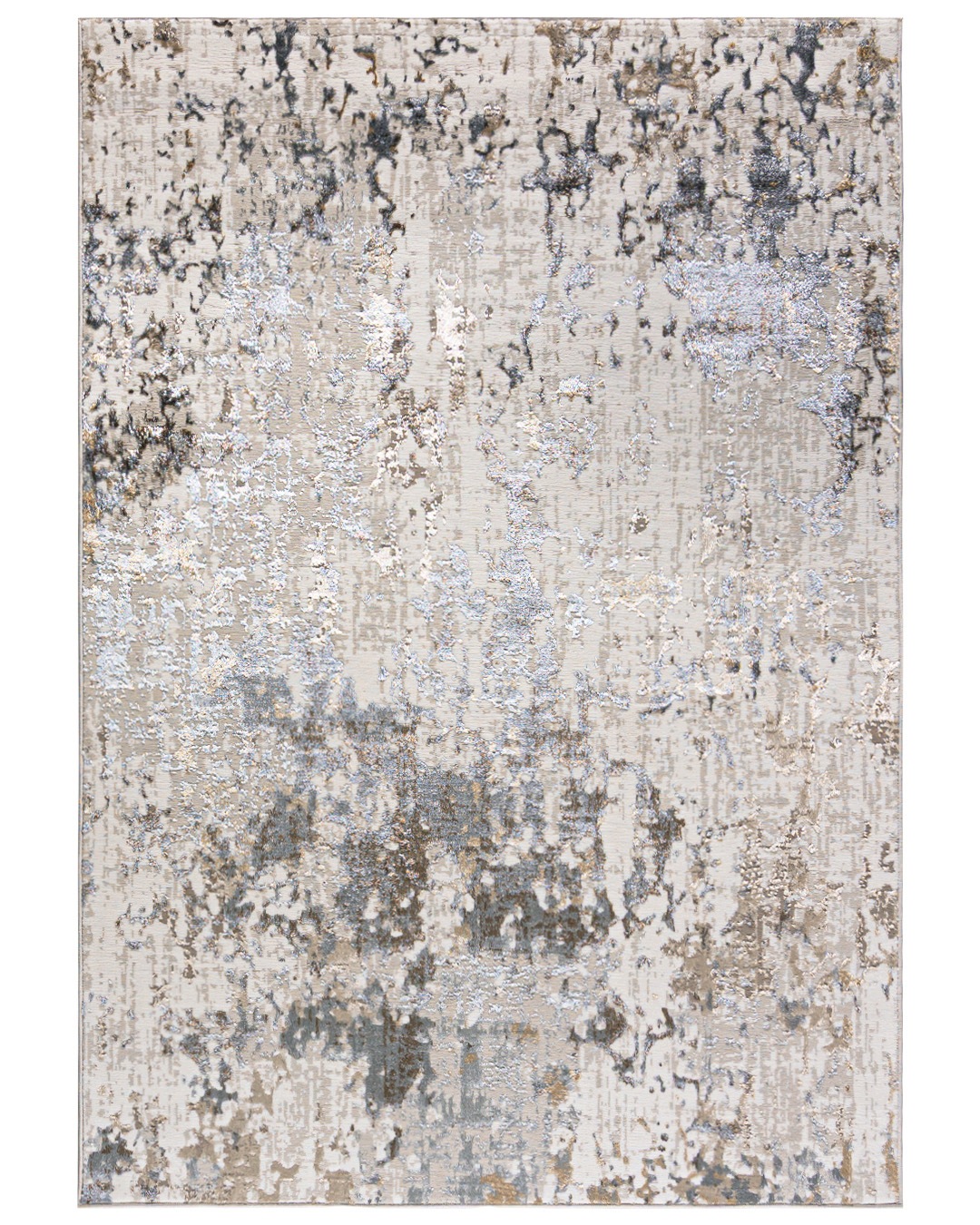Koberec do obývacího pokoje béžový 140x200 cm, abstraktní, moderní, měkký, krátký vlas