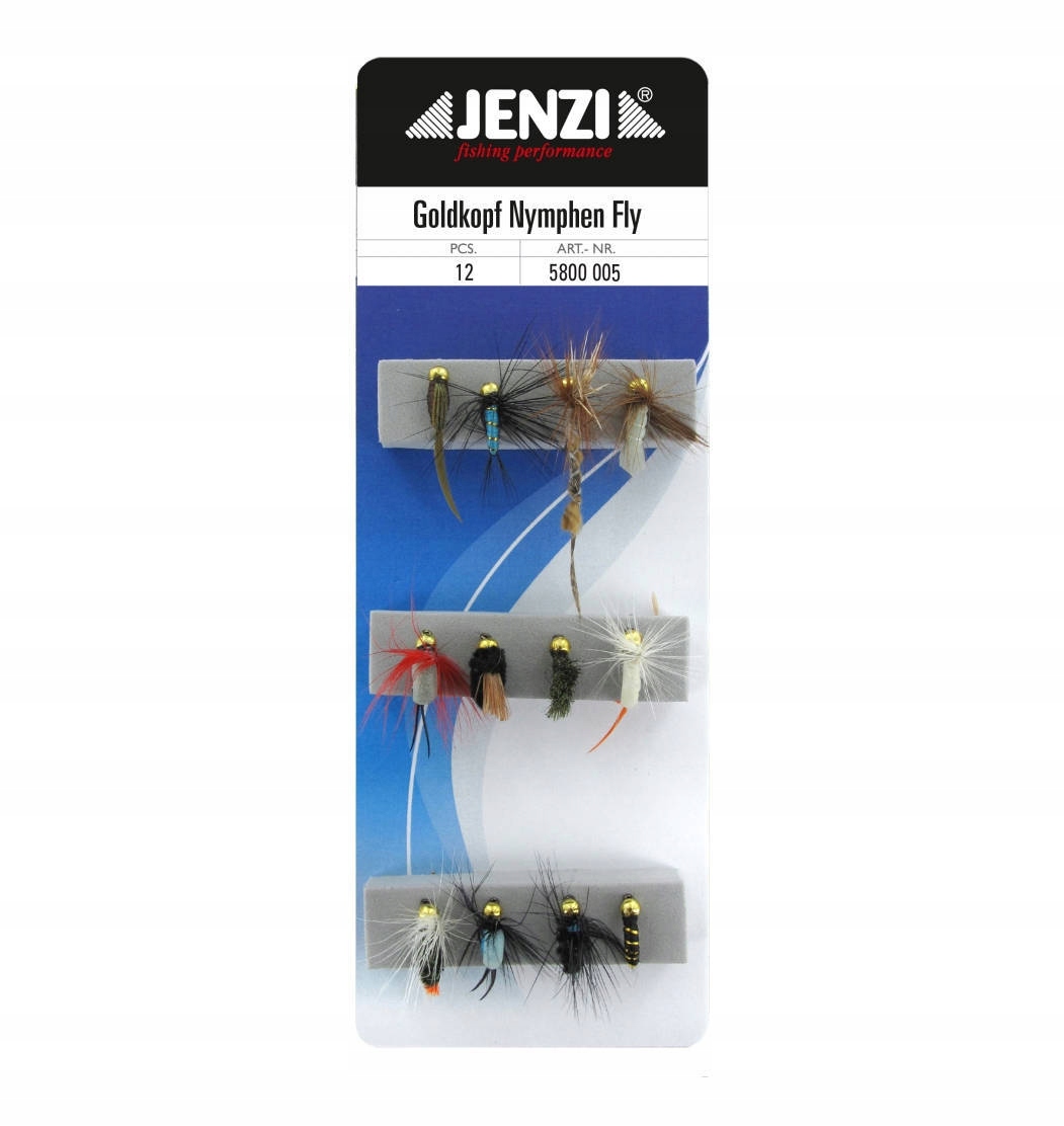 Zestaw Sztucznych Much Jenzi Gold Head Larvae Fly
