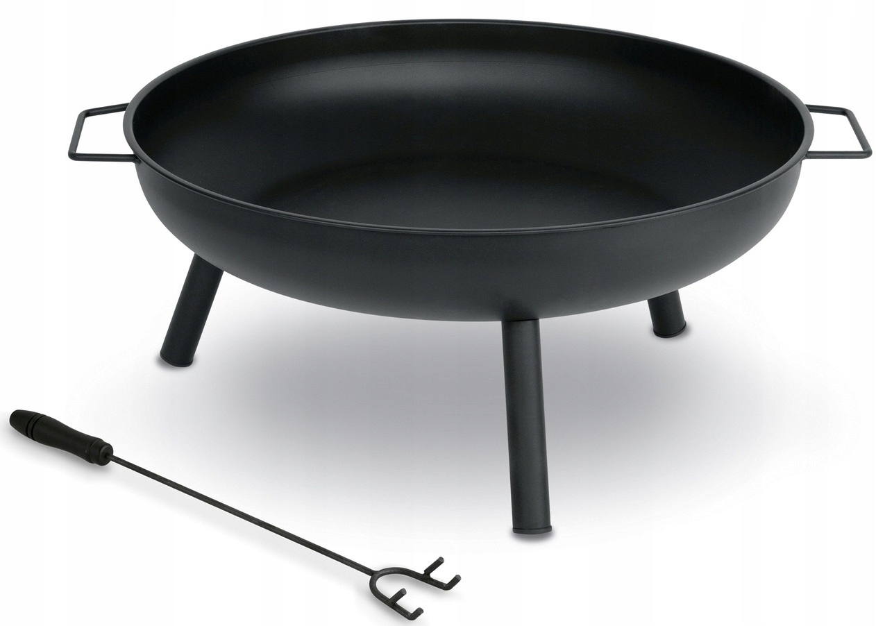 Palenisko Ogrodowe Ognisko Okrągłe z Pogrzebaczem Uchwyty Grill Tadar Bbq