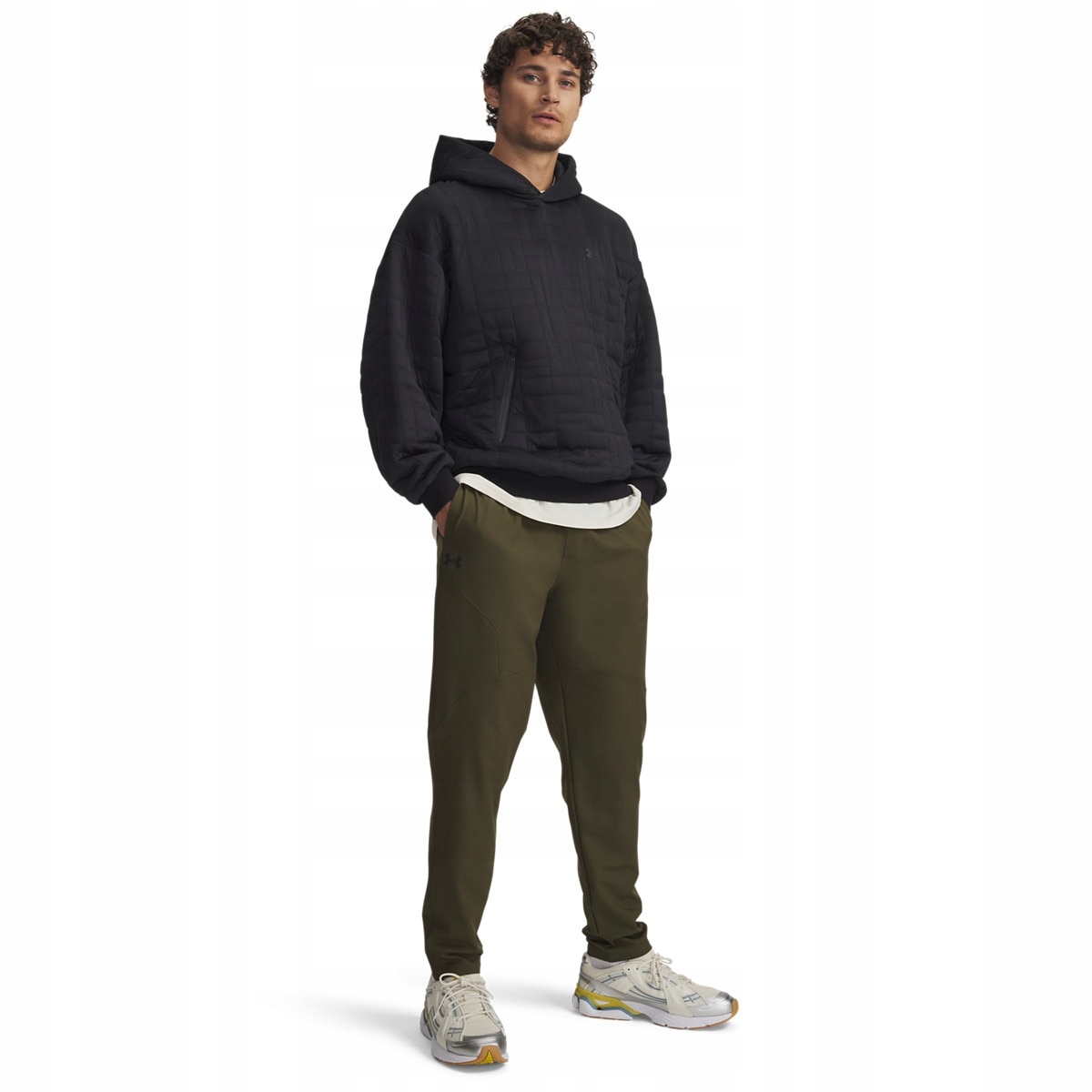 Męskie spodnie treningowe Under Armour Unstoppable Tapered Pants Khaki XL