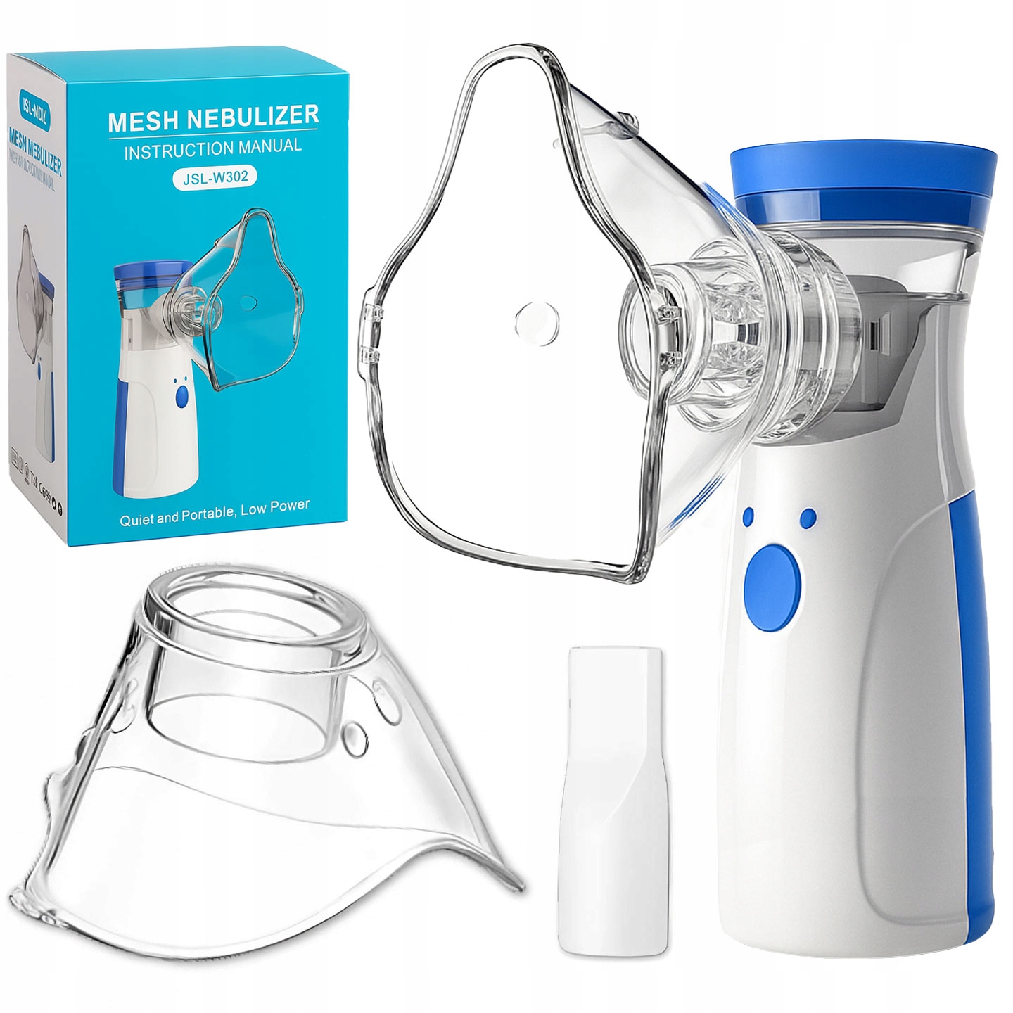 INHALATOR MESH MAŁY OSOBISTY PRZENOŚNY NEBULIZATOR do INHALACJI