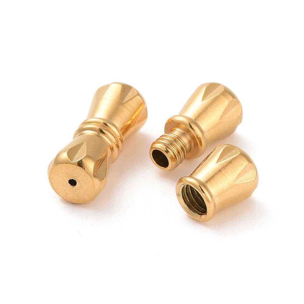 Zapięcie Skręcane, Stal Nierdzewna, Śrubowe, Złoty, 11.5x5mm, 1szt