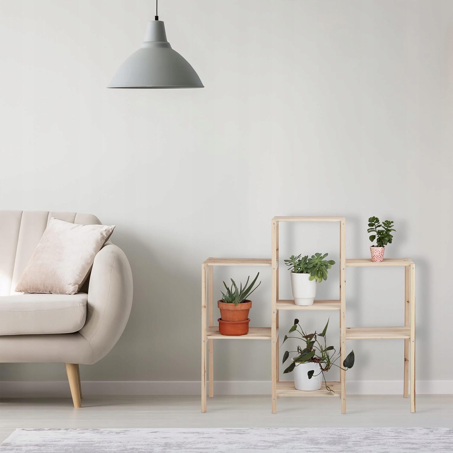 REGAŁ NA ROŚLINY KWIETNIK 86X95X29CM DO DOMU TARAS BALKON OGRÓD RUSTYKALNY Marka inna