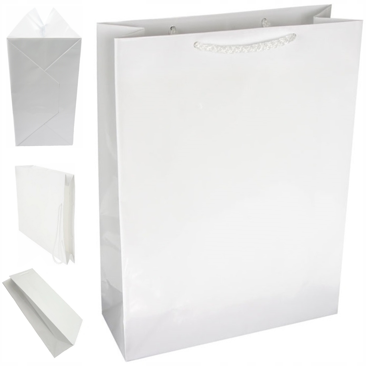 

torba papierowa laminowana biała A5 Eko