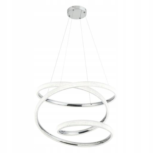 Závěsná Led lampa chromová dekorativní moderní 70 cm 4000K do obývacího pokoje Reality