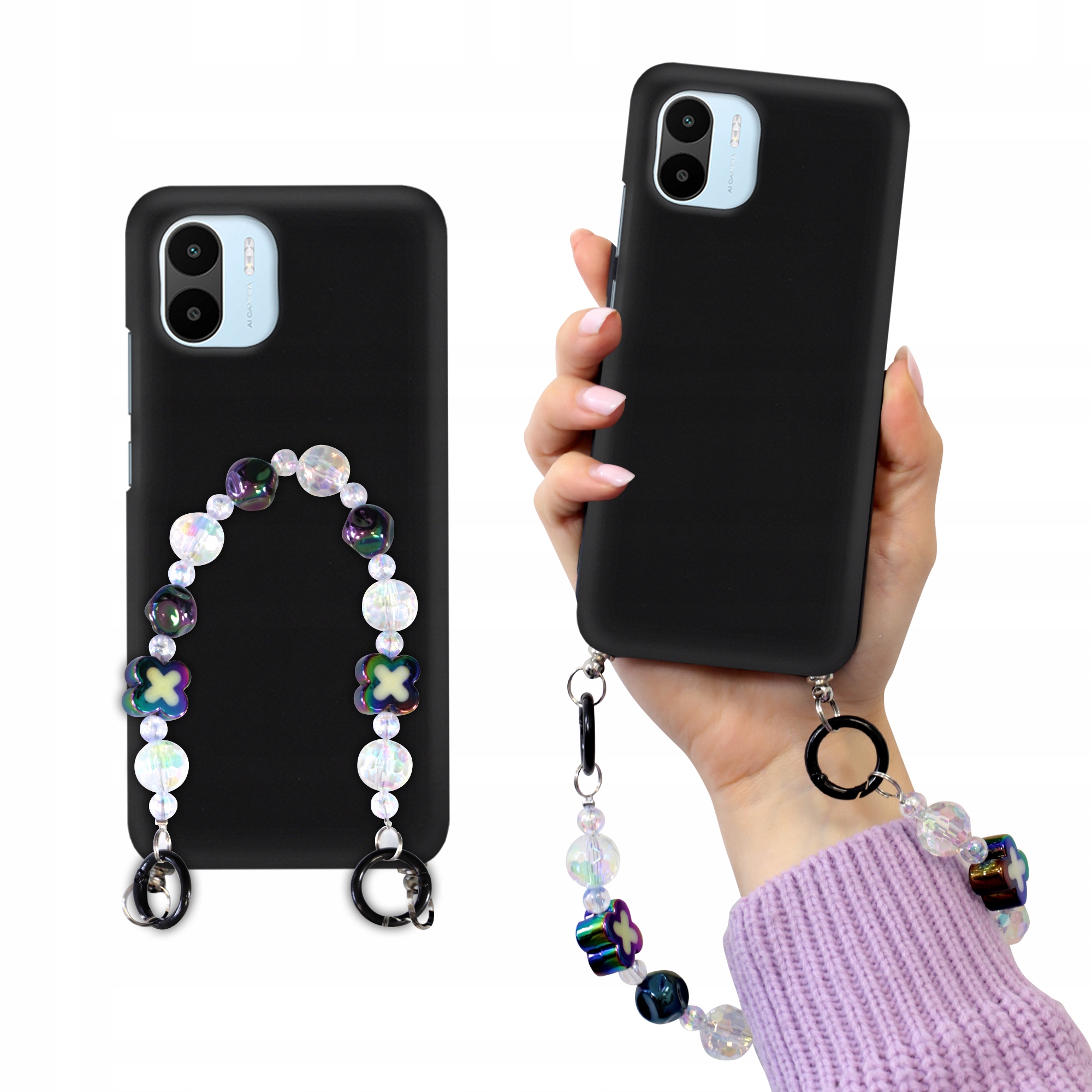 Matné Čierne Puzdro Pre Xiaomi Redmi A1 Korale Holo