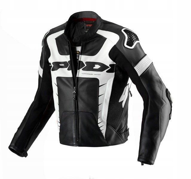 Kurtka SPIDI P144 011 WARRIOR PRO Czarno biała 52
