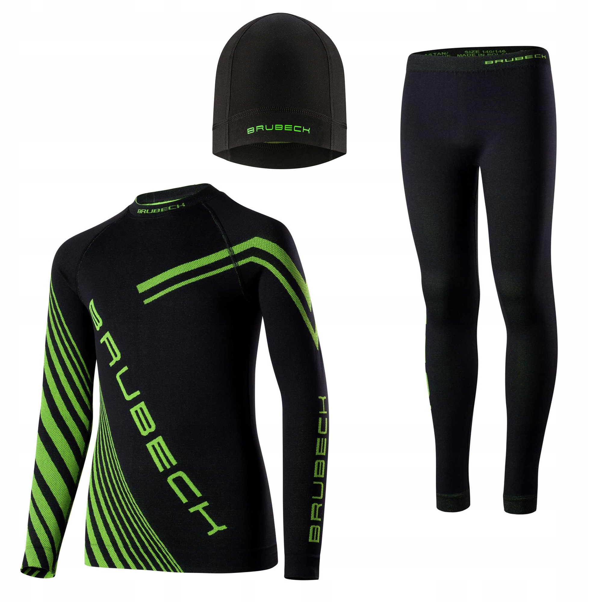 Bielizna termoaktywna dziecięca Brubeck Dry Junior Komplet z czapką 164/170
