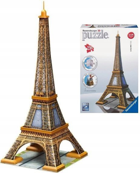 

Puzzle 3D 216 El Wieża Eiffla Ravensburger