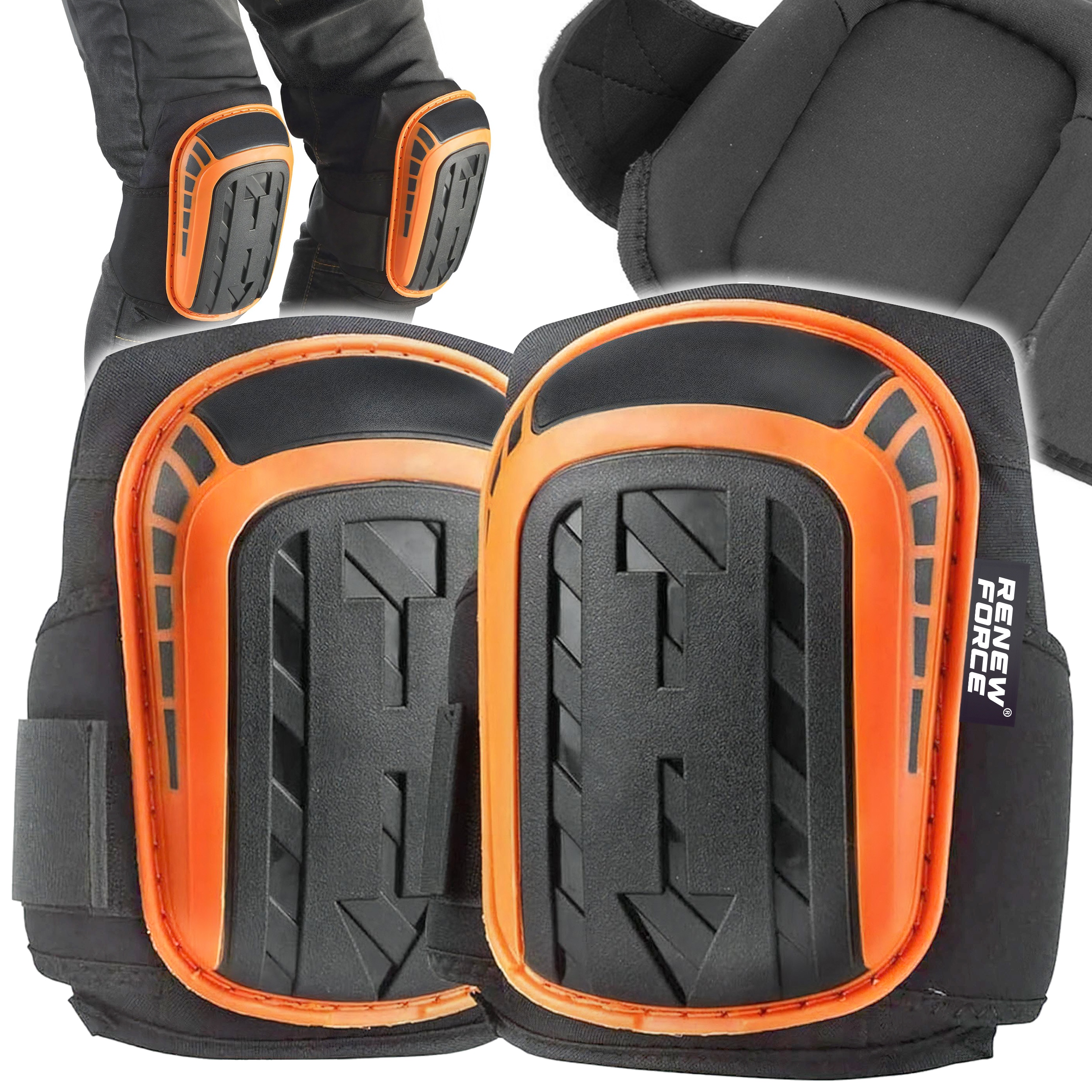 WYGODNE Nakolanniki Robocze Budowlane OCHRANIACZE KOLAN żel WZMOCNIONE 2szt