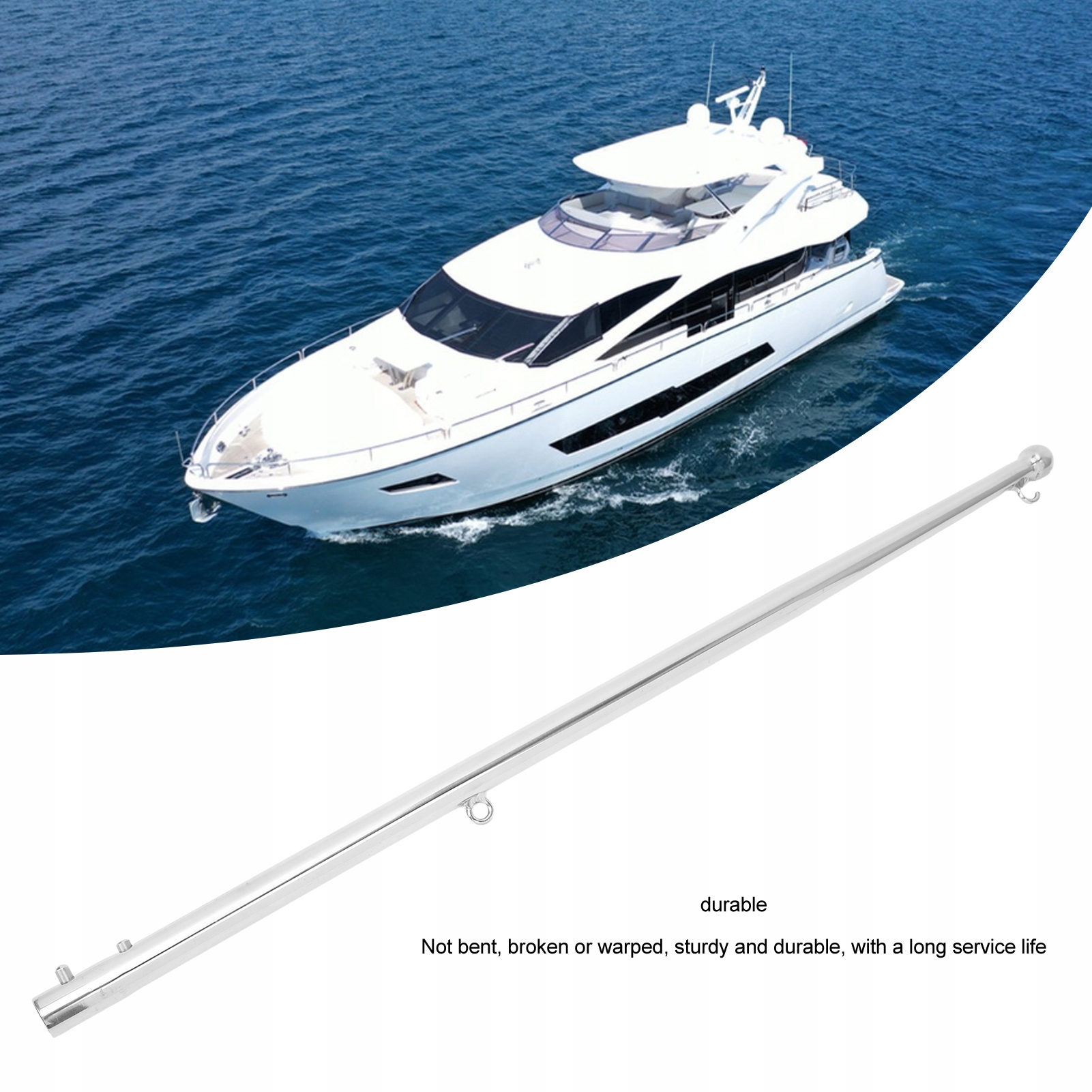 UNIWERSALNY JACHTU MASZT 610MM ŁATWA INSTALACJA Marka inny