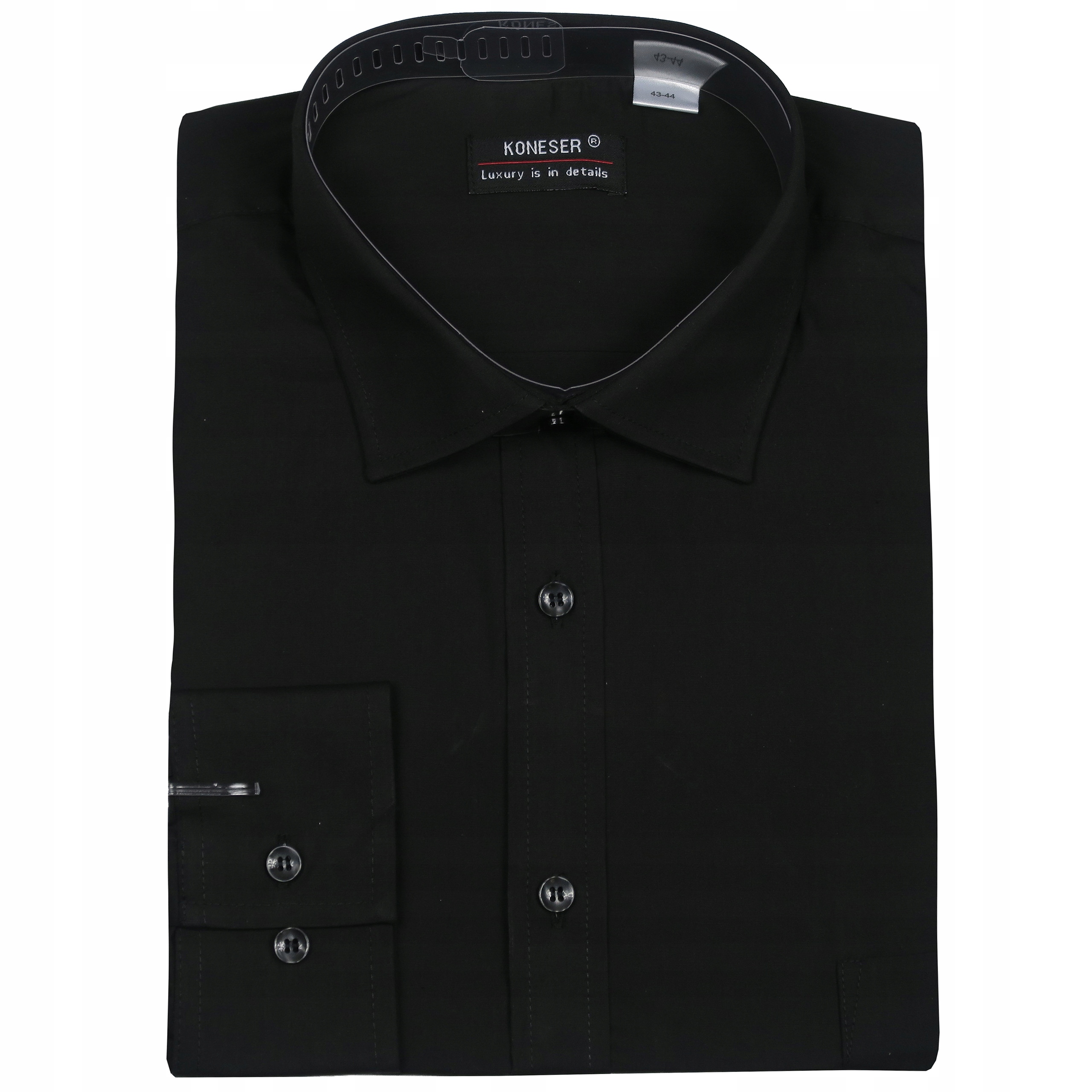 Modna koszula męska 42-43 Regular do garnituru garniturowa