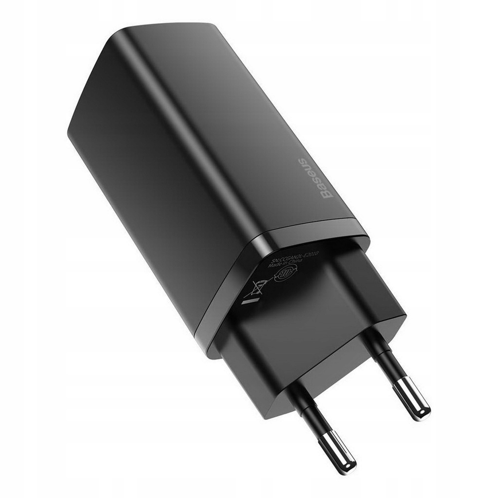BASEUS ŁADOWARKA SIECIOWA KOSTKA ZASILACZ USB-A + USB-C QC 4.0 PD 3.0 65W Kod producenta CCGAN2L-B01