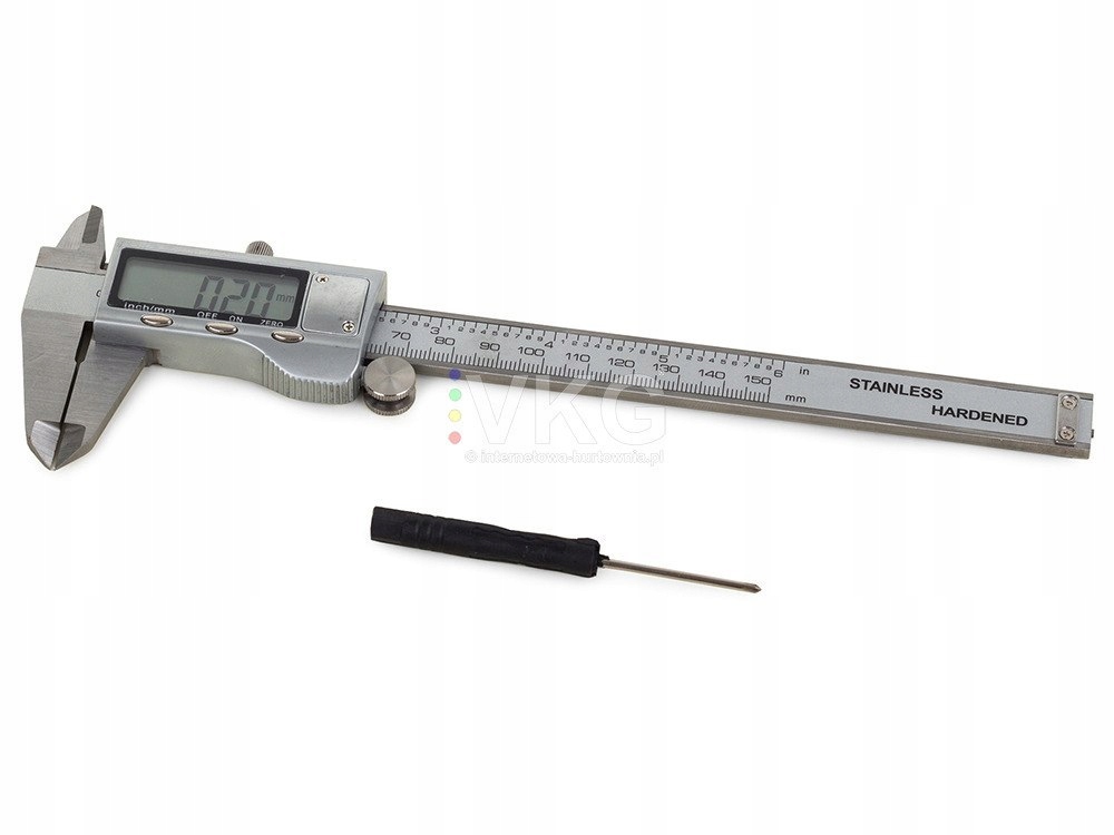 Suwmiarka cyfrowa elektroniczna LCD metalowa L150 Stan opakowania oryginalne