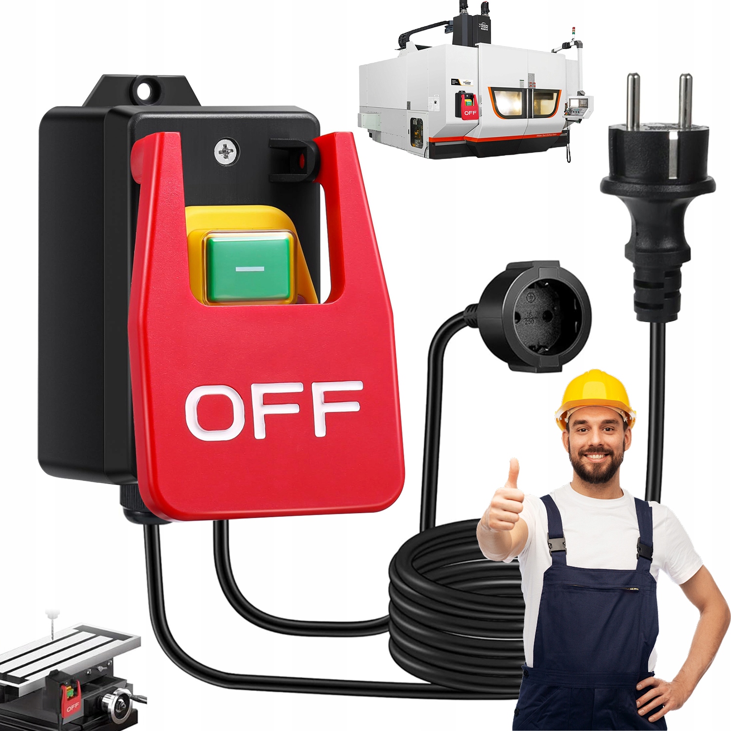 Vypínač Bezpečnostního Spínače Strojů 4500 W Pro Hoblík Pily
