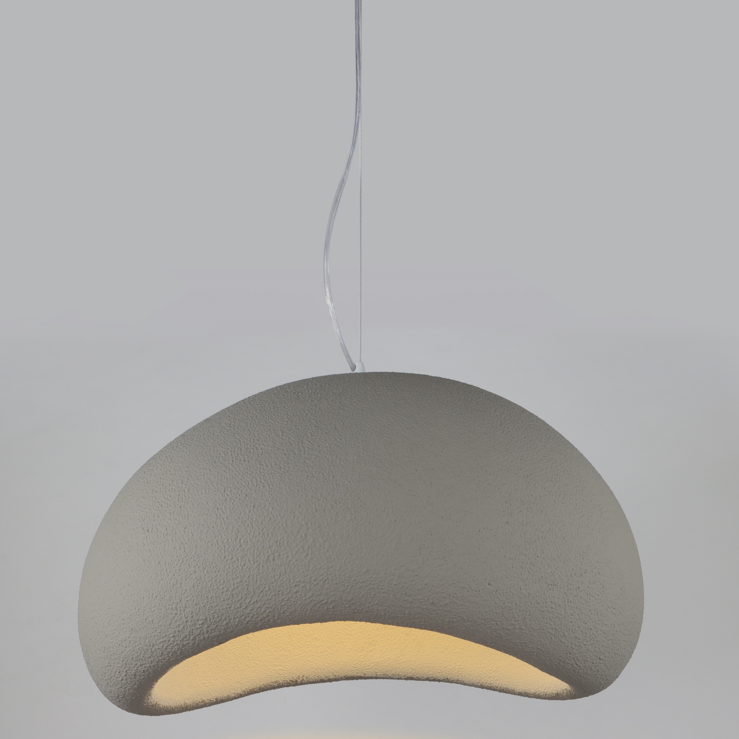 Závěsná lampa lustr Stropní Svítidlo šedá 50 cm velká do obývacího pokoje ložnice loft