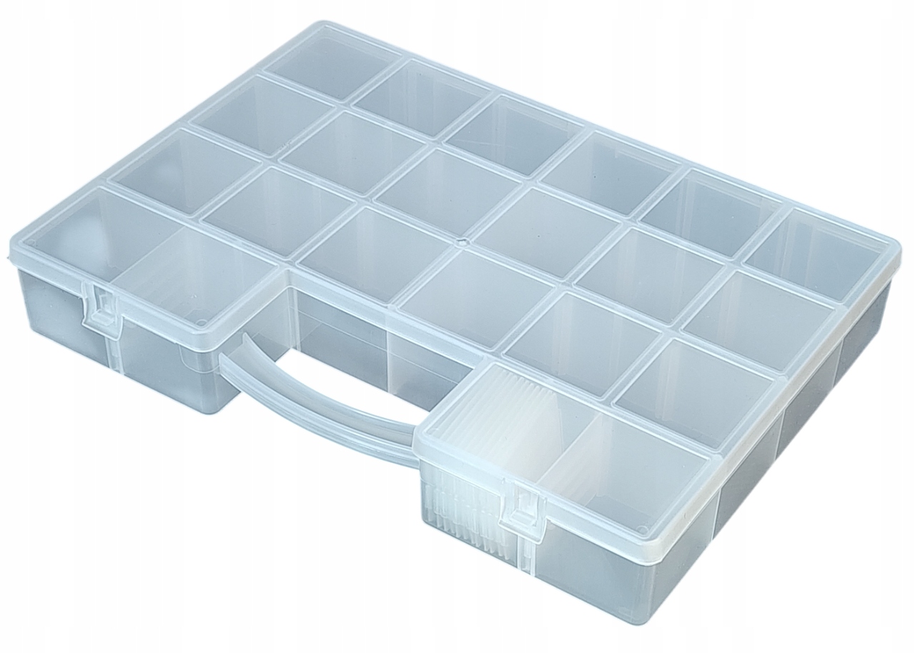 Organizer Z Przegródkami Pojemnik Dwustronny 355x255x55mm Przegródki
