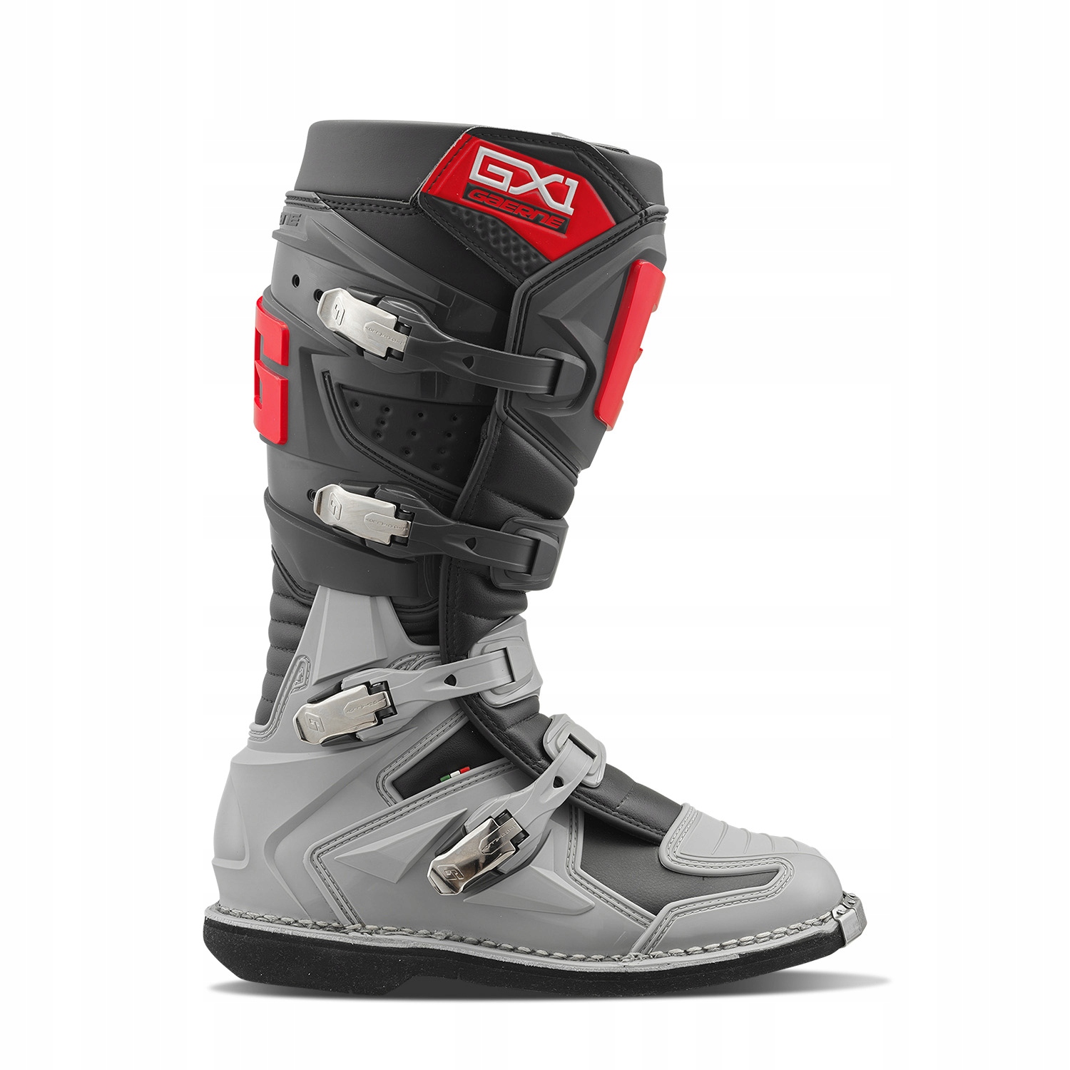 Gaerne Topánky Cross/enduro GX-1 Goodyear Anthracite/grey/red Veľkosť 43