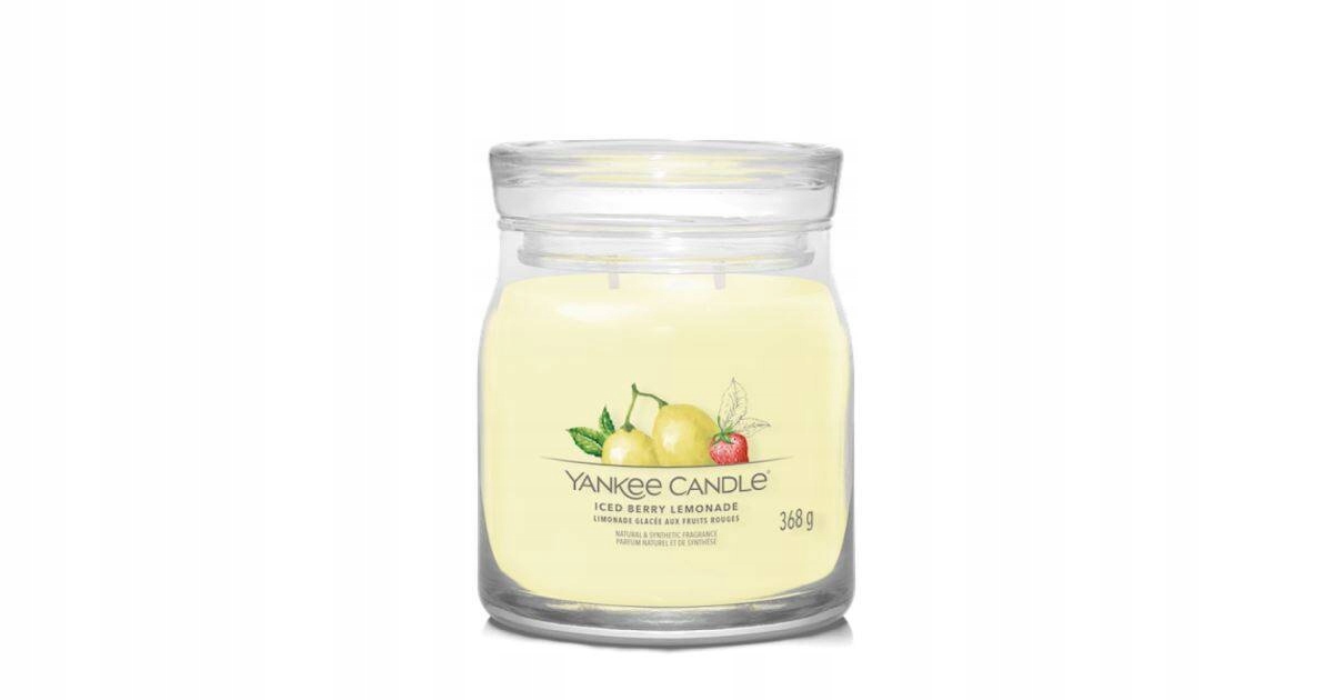 Yankee Candle Signature Medium Jar Iced Berry Lemonade střední svíčka 368 g