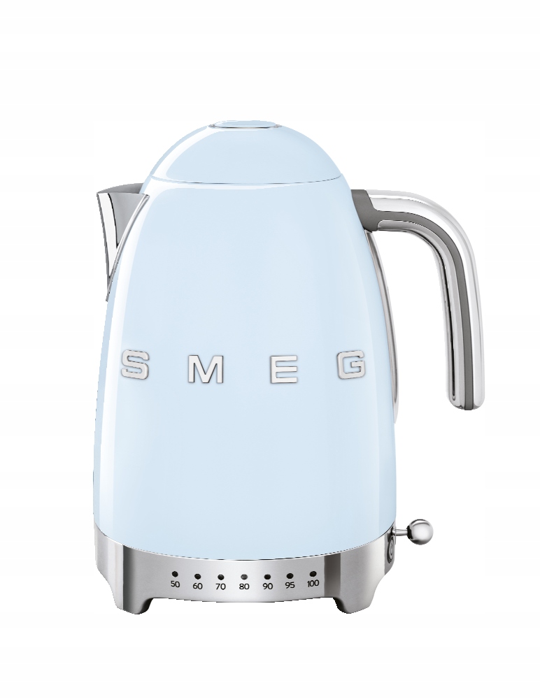 Czajnik elektryczny z regulacją temperatury 1,7 l pastelowy niebieski Smeg