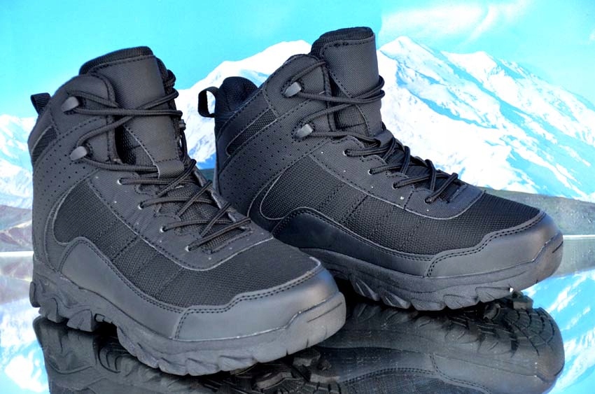 BUTY ZIMOWE SPORTOWE TREKINGOWE CIEPŁE W GÓRY TREKINGOWE OCIEPLONE WOJSKOWE Marka inna
