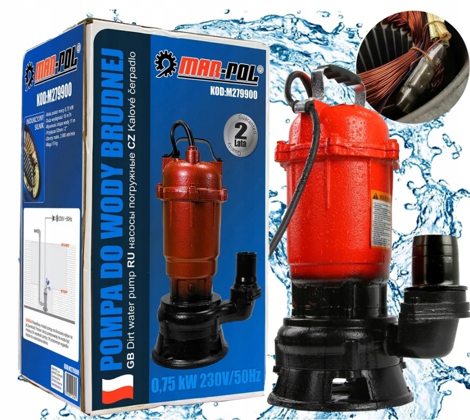 Čerpadlo Na Čistú, Špinavú Vodu Do Záhradnej Studne, Žumpy