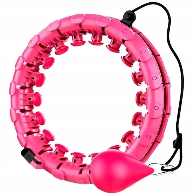 HULA HOP ODCHUDZAJĄCE MODUŁOWE FITNESS Z MASAŻEREM OBCIĄŻENIEM + SKAKANKA Marka Nela-Styl