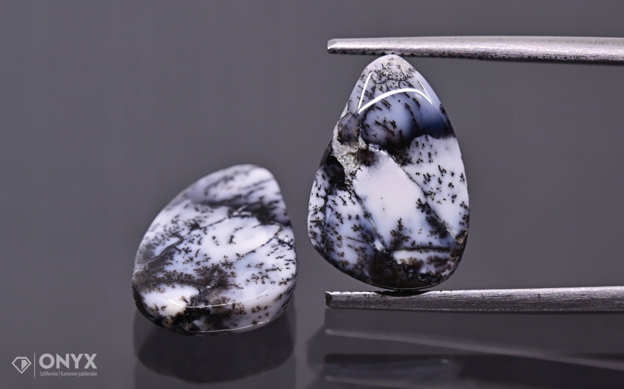 Dendritový achát z Turecka konvexní destička Para niere