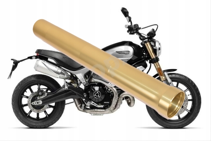 TopX Goleń Trubka laga tlumič Odpružení Ducati Scrambler 1100 18+ 1 Ks