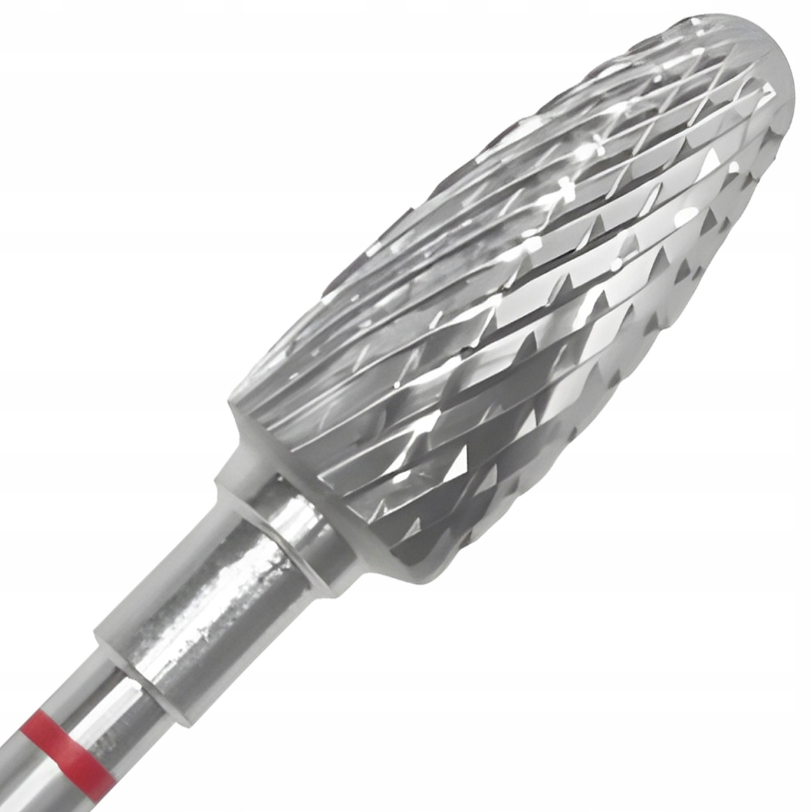 Staleks Frez z Węglika Stożek Płomień Czerwony 6/14 mm FT90R60/14