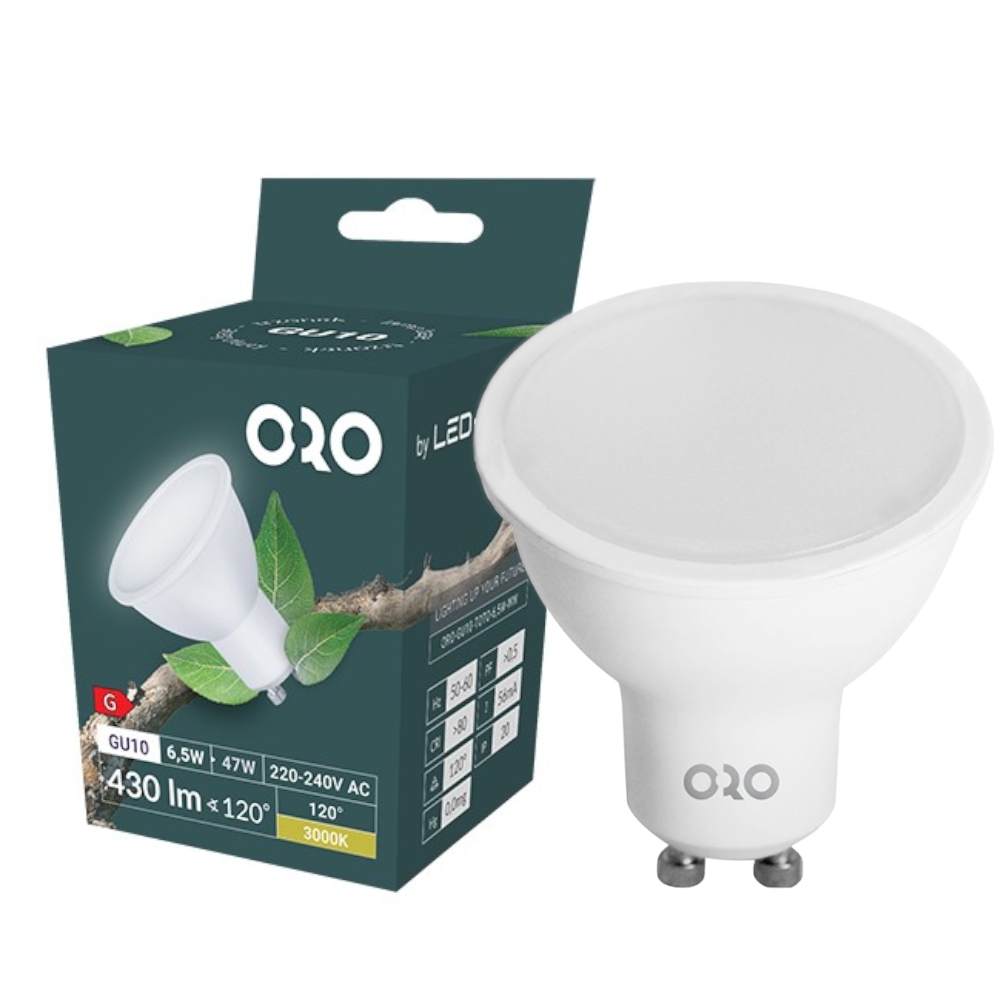 

Żarówka Led GU10 6,5W ciepła 430lm